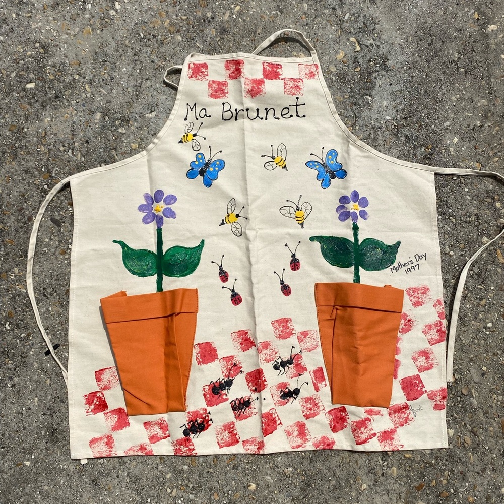 “Ma Brunet” Hand Painted Apron
